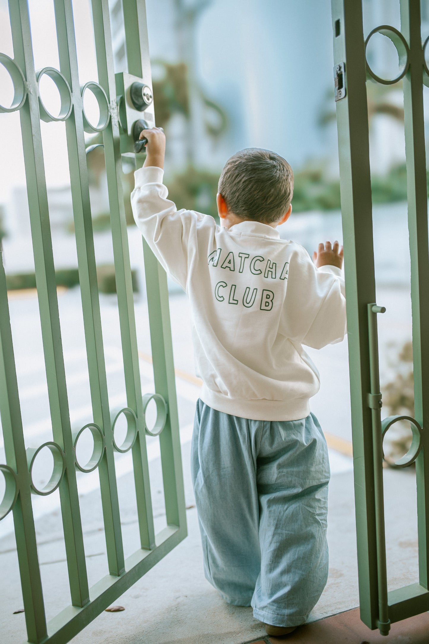 Graphic Crew Neck - Love you very Matcha