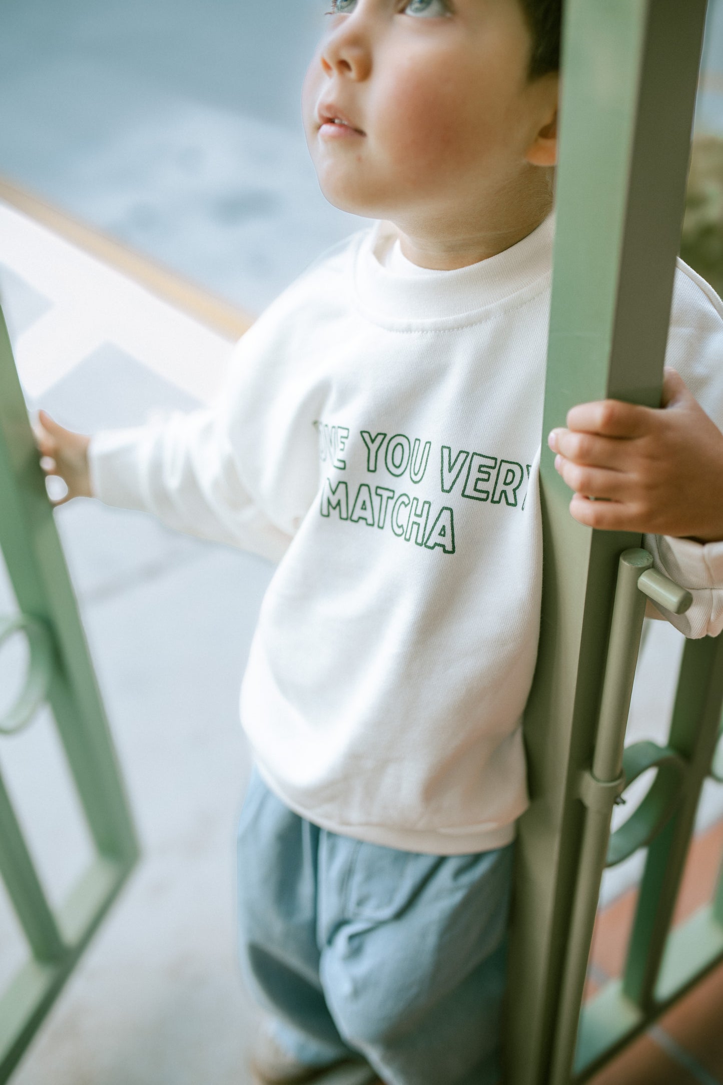 Graphic Crew Neck - Love you very Matcha